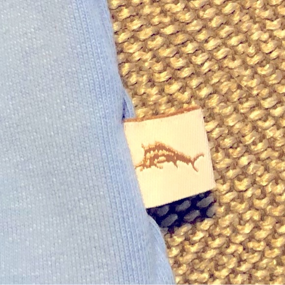 Boys Tommy Bahama 1/4 Zip Cotton Stretch Pullover. Bahama Blue. Size 4-5 Years. - Picture 5 of 10